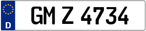Trailer License Plate
